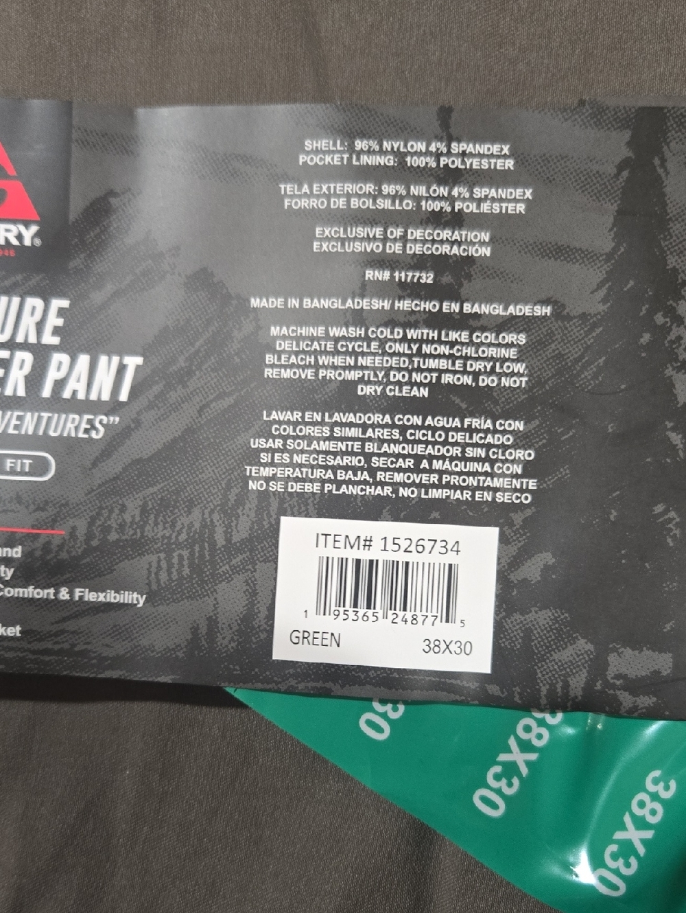 New Gerry Men's Relaxed Fit Comfort Stretch Venture Commuter Pant - Picture 6 of 7